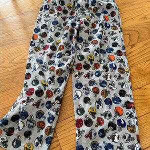 NFL Kids Pajama Bottoms with Colorful Helmet Design